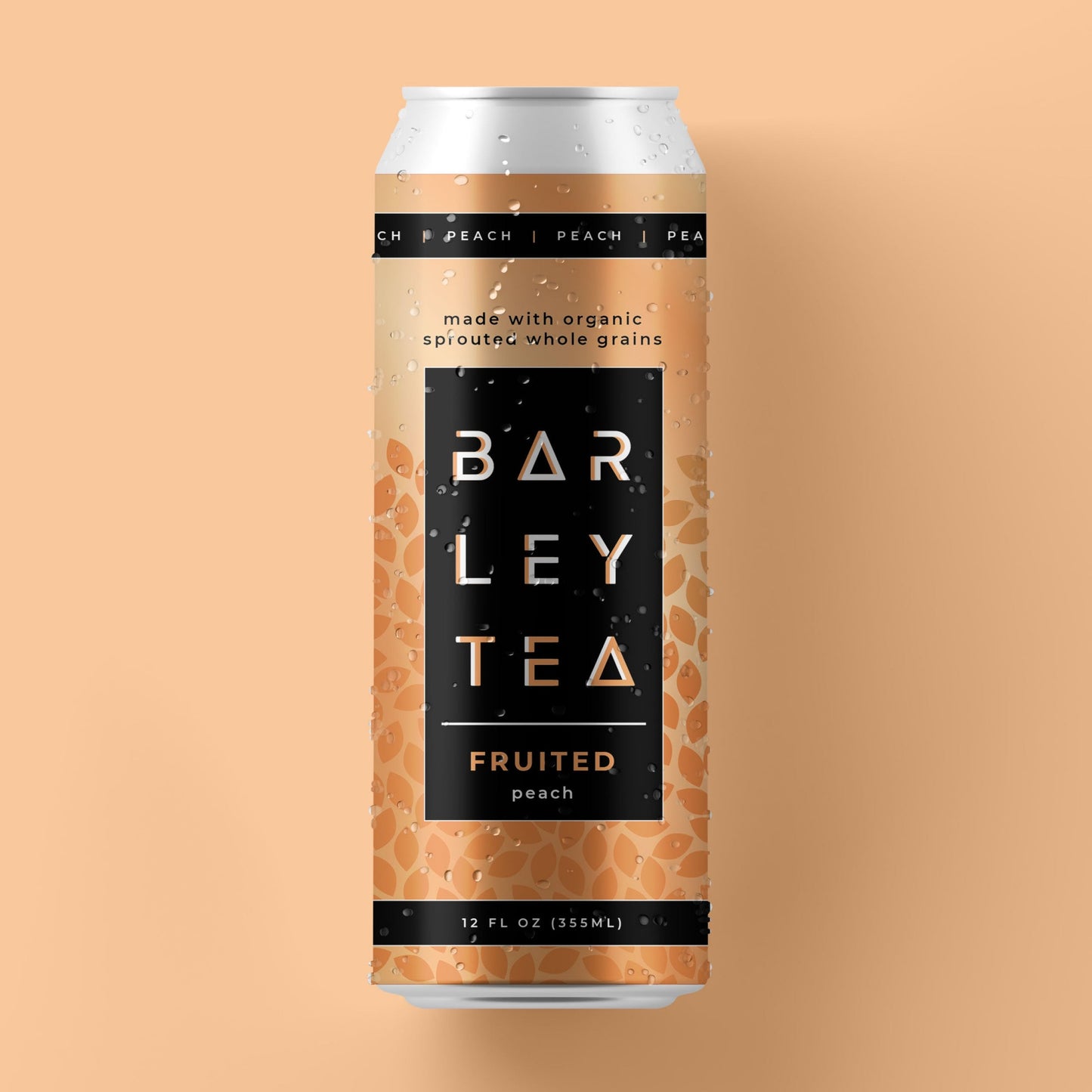 Can of ready to drink peach barley tea